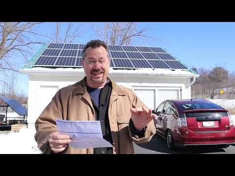 February Electric bill with SOLAR!