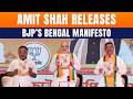HM Amit Shah Unveils BJP Manifesto For West Bengal Polls LIVE | TMC Targets ‘Infiltrators’ Row