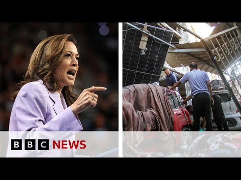 Kamala Harris says 'too many' civilian deaths in Gaza | BBC News