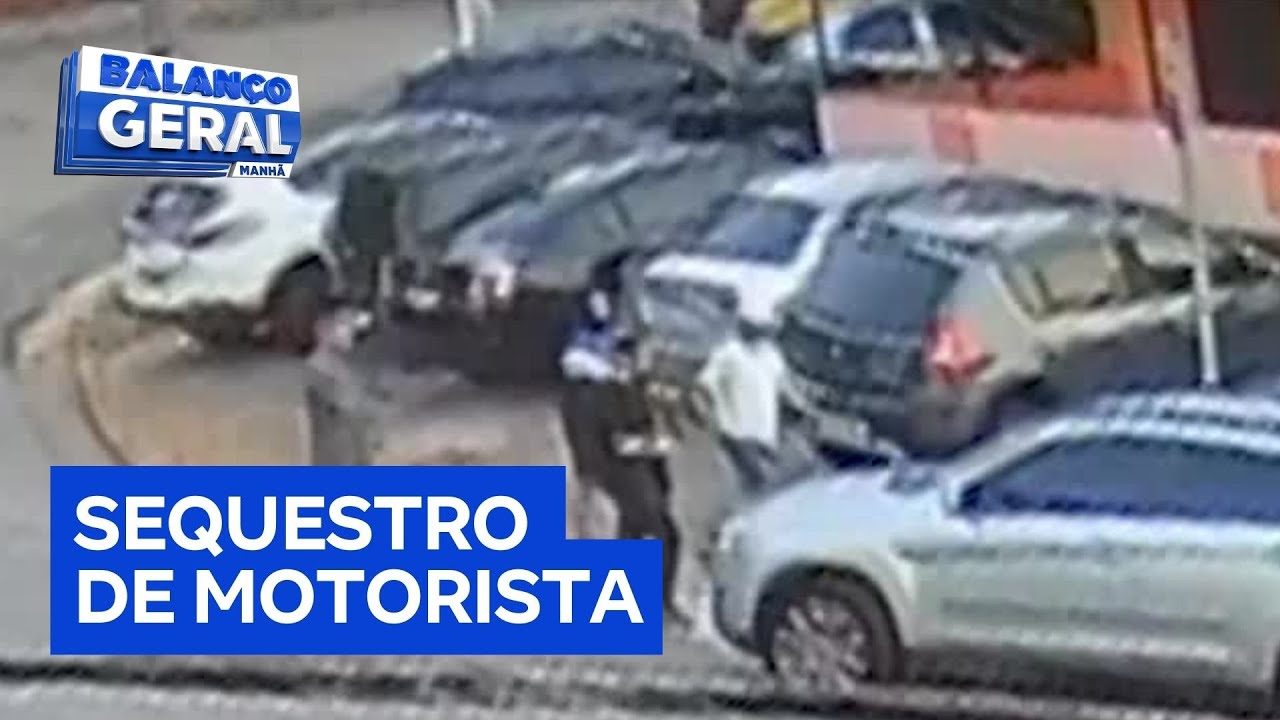 Bandidos entram em carro e sequestram motorista de aplicativo em São Paulo