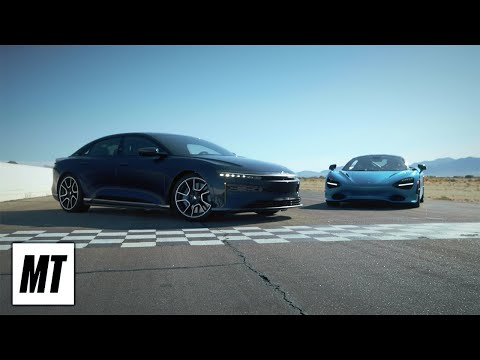 Track Battle: Lucid Air Sapphire vs. McLaren 765LT Showdown