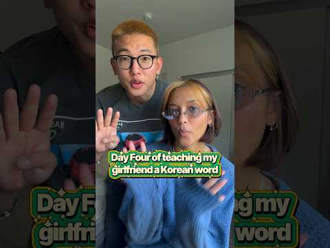 Day 4 Teaching My Girlfriend Korean #learnkorean #howtospeakkorean #koreanvlog #koreangirlfriend