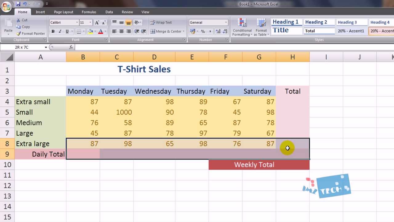 Excel Spreadsheets