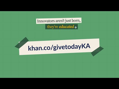 Help Khan Academy this giving season