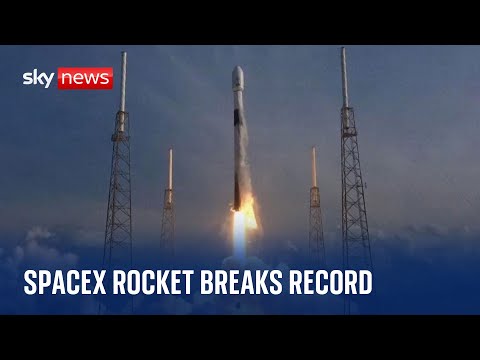 SpaceX launches Falcon 9 rocket for record-breaking 16th time
