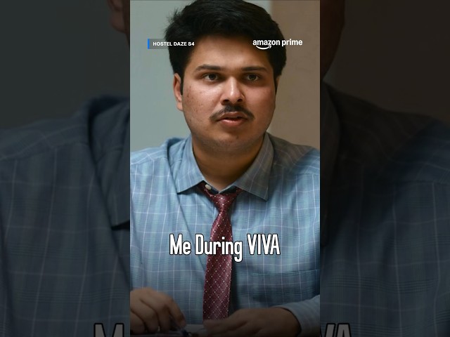 Me during Viva 😝 | @Shubhamgaur09, Ahsaas Channa, Ayushi Gupta | Hostel Daze | #primevideoindia