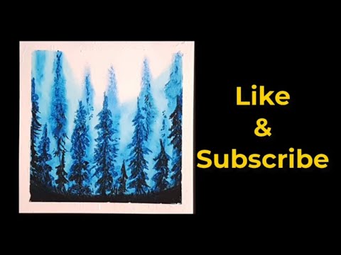 How to Paint Pine Tree Forest