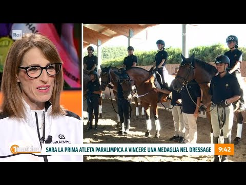 Sara Morganti: 1° atleta paralimpica a vincere una medaglia nel dressage - Unomattina - 18/03/2024