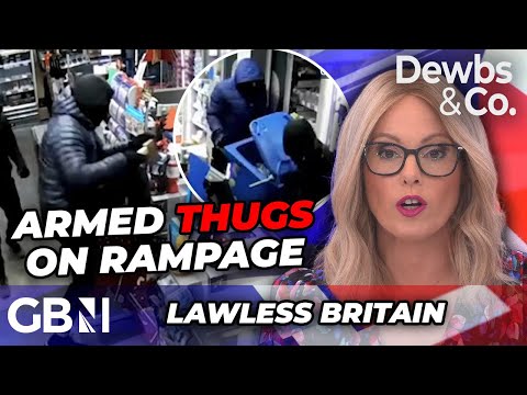 WATCH: Armed thugs LOOT store with WHEELIE BIN in 'brazen' example of LAWLESS Britain