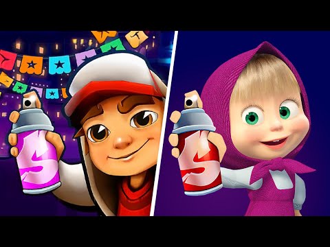Subway Surfers VS Masha And The Bear Run, Subway Surfers New Update Mexico, Subway Surfers Real Life