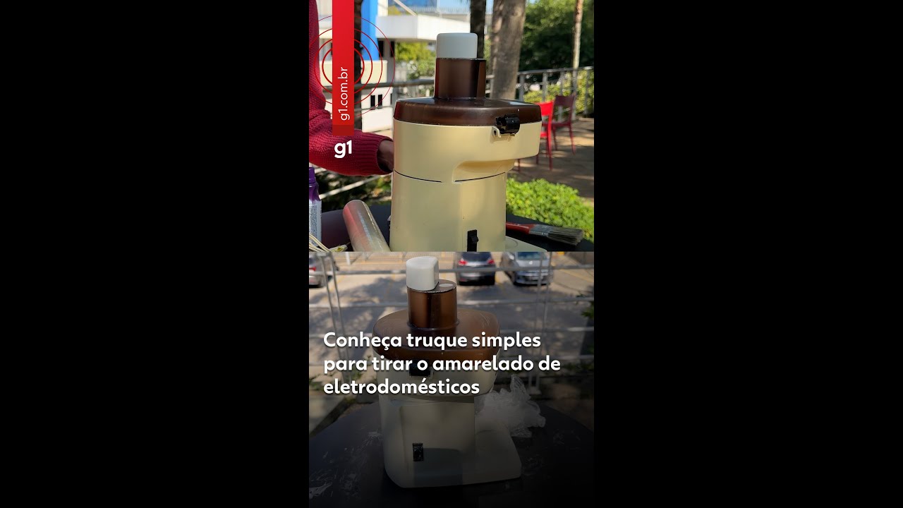 Eletrodoméstico ficou amarelado Um ingrediente pode deixar o aparelho branco novamente