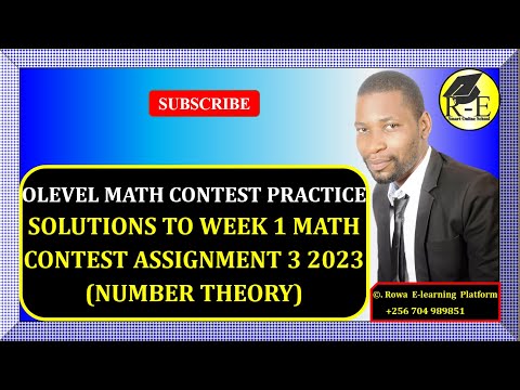 016 – OLEVEL MATH CONTEST PRACTICE – SOLUTIONS TO WEEK 1 MATH CONTEST ASSIGNMENT 3 | FOR S 1 – 4