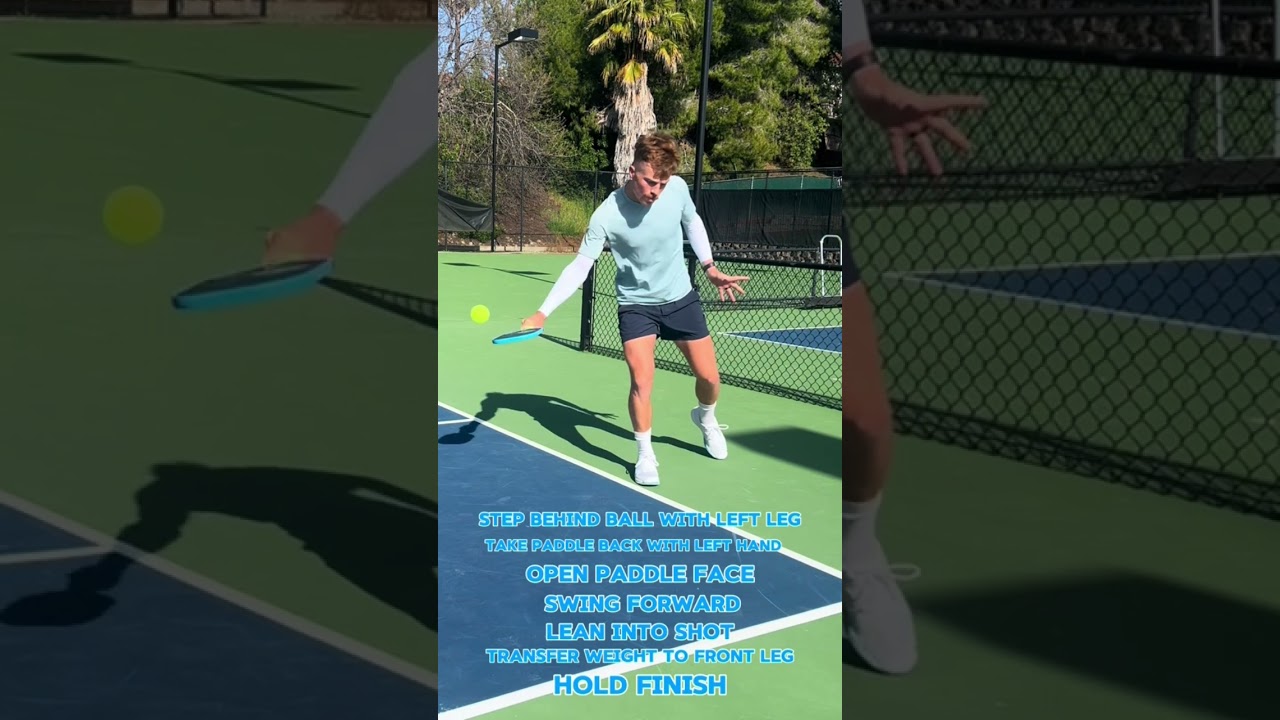 How to hit a backhanded slice in Pickleball!