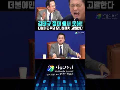 "김태규 절대 <strong>용서</strong> 못해..당 차원 고발하겠다" 더불어민주당 최고위 백블