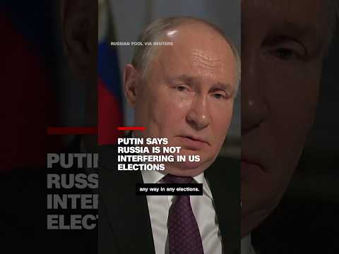 Putin says Russia is not interfering in US elections