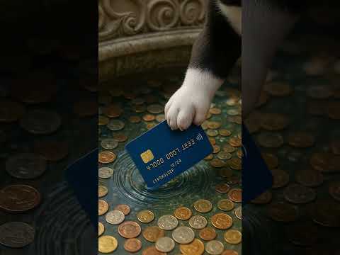 No coins for the wishing well? This puppy has a modern solution! 💳😂