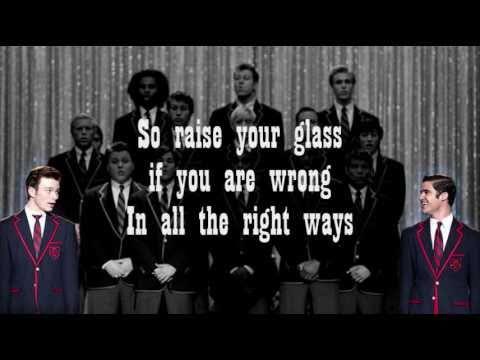 Glee - Raise Your Glass Video Lyrics HQ