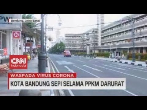 Kota Bandung Sepi Selama PPKM Darurat