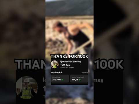 Thanks For 100K ! Teşekkürler ! #shorts #100k #thanks