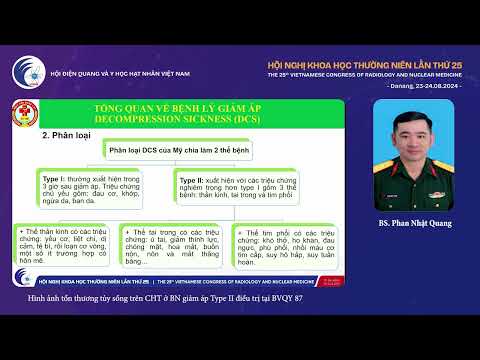 4. Hình ảnh tổn thương tủy sống trên CHT ở BN giảm áp Type II (BS.CKI. Phan Nhật Quang)