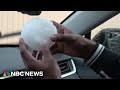 Hailstones the size of baseballs seen in Texas during severe storms