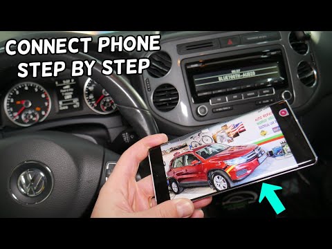 HOW TO CONNECT PHONE BLUETOOTH ANDROID APPLE VW TIGUAN 2008 2009 2010 2011 2012 2013 2014 2015 2016