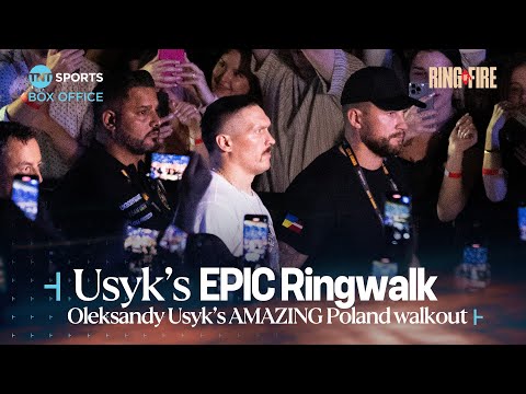 Epic 😮 💨 unreal scenes for oleksandr usyk poland ringwalk 🔥 #furyusyk | #ringoffire