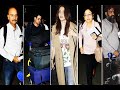 In Graphics: Amidst speculation of a wedding in Italy, Anushka Sharma and family leave Mumbai