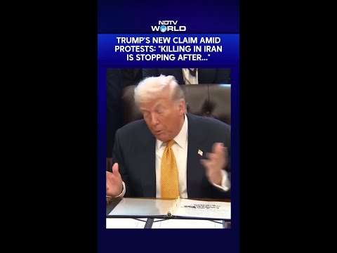 "Killing In Iran Is Stopping, No Plans For Executions": Trump's New Claim Amid Protests