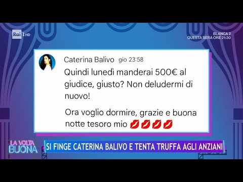 Si finge Caterina Balivo e tenta truffa agli anziani - La Volta Buona 26/10/2023