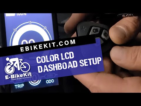 E-BikeKit™ LCD Dashboard w/ PAS (Pedal-Assist Sensor) - Color (After 8/10/2020)