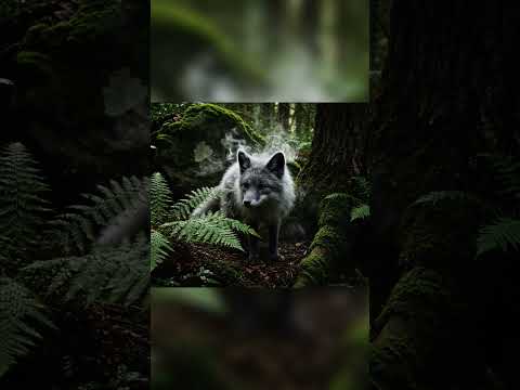 You Won't Believe This Fox Made of SWIRLING SMOKE! (Hiding in Forest) #shorts #shortvideo #youtube