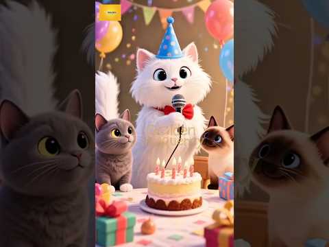 Kucing lucu nyanyi lagu happy birthday #kucinglucu #kucing #shorts