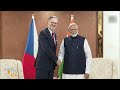 PM Modi Holds Bilateral Level Talks with Czech Republic PM Petr Fiala in Gandhinagar | News9