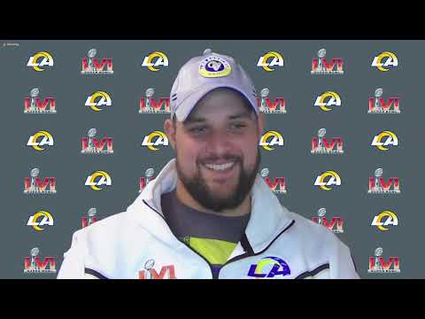 Rams OL Rob Havenstein On Working With OL Coach Kevin Carberry, Unit's Continuity This Season video clip