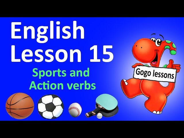 English Lesson 15 – Sports and Action Verbs | ENGLISH COURSE FOR KIDS