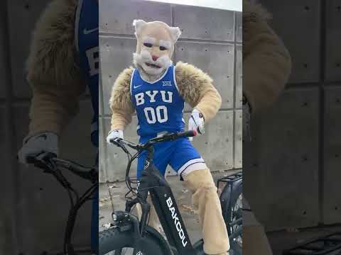 BYU Cougars Mascot Cosmo rides a Bakcou