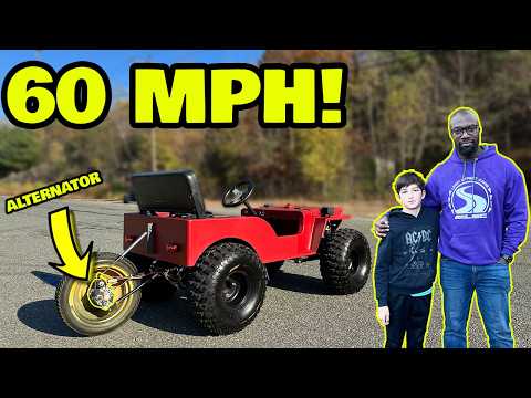 I Built My Stepson a 60MPH Alternator Powered Car, His Mom Hates it.