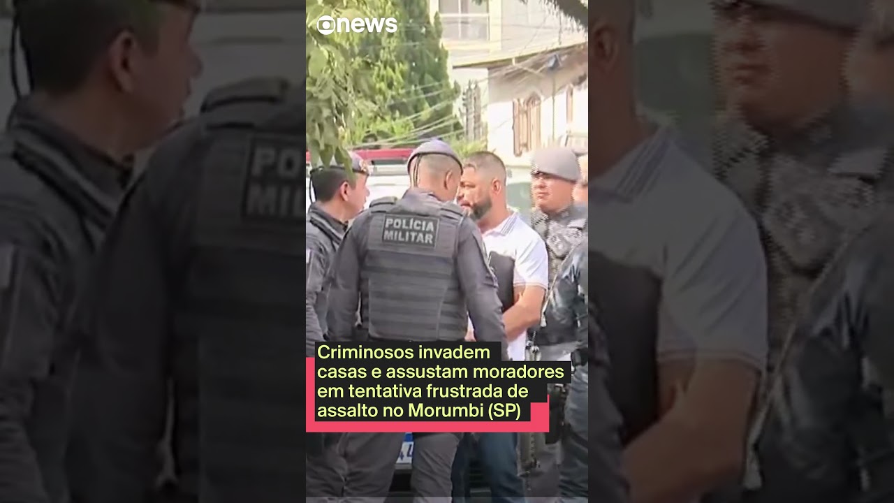 Criminosos invadem casas e assustam moradores em tentativa frustrada de assalto no Morumbi SP