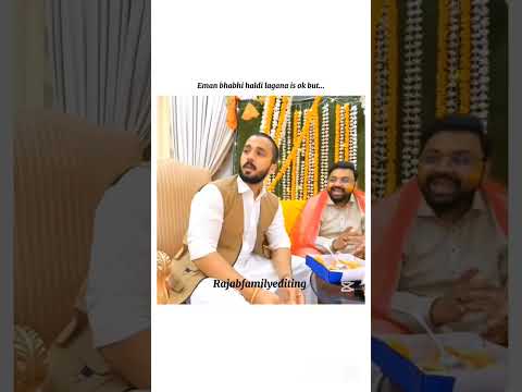 Haider haldi lagana hits different 😘💗😜#rajabfamily #editing