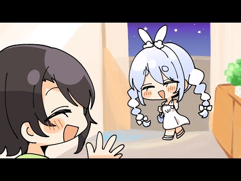 ぺこら帰宅タイム計測をするスバル【大空スバル/兎田ぺこら/ホロライブ /切り抜き】