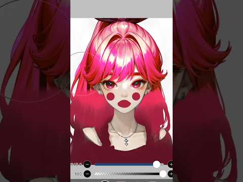 anime ❤️ hair colour art #anime #drawing #asmr #viral #shorts