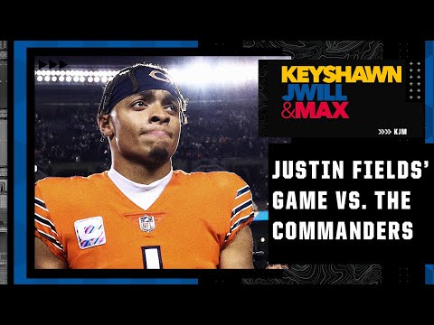 Evaluating Justin Fields' performance in the Bears' close loss vs. the Commanders | KJM video clip