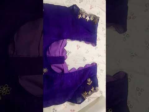 blouse front neck design #blousedesigns #shortvideo #diwali #viralshort