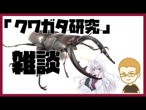 【對談】ガチのクワガタ博士と自稱むし博士によるクワガタ研究雜談配信【Vtuber】