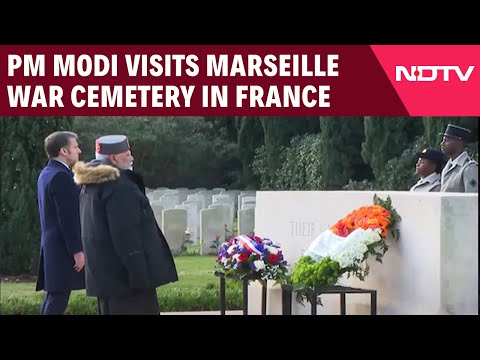 PM Modi France Visit | PM Modi Visits Marseille War Cemetery In France, Inaugurates Indian Consulate