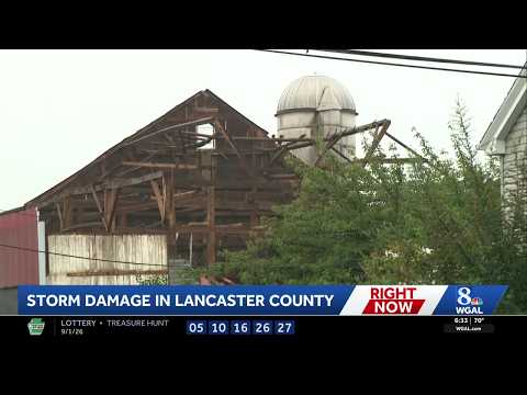 Powerful storms <strong>tear</strong> roofs from Lancaster County barns