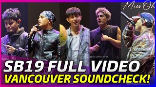 SB19 HYPES UP CROWD for VANCOUVER SAW World Tour Concert Soundcheck!