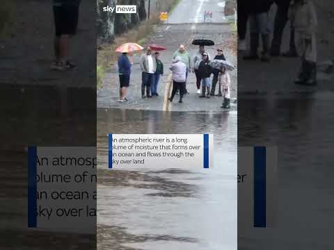 Snow and severe flooding in California