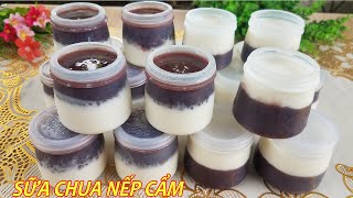 Cách Nấu Sữa Chua Nếp Cẩm Kinh Doanh. Sữa Chua Nếp Cẩm Mềm Dẻo
